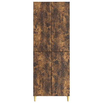 vidaXL Cabinet Set 2 pcs Smoked Oak Engineered Wood