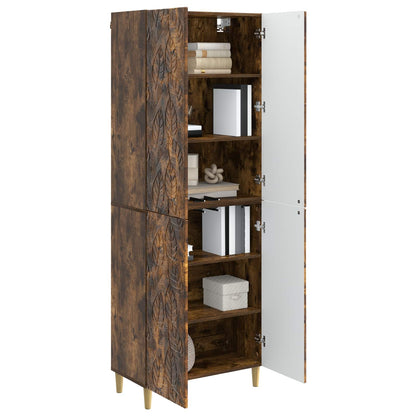 vidaXL Cabinet Set 2 pcs Smoked Oak Engineered Wood