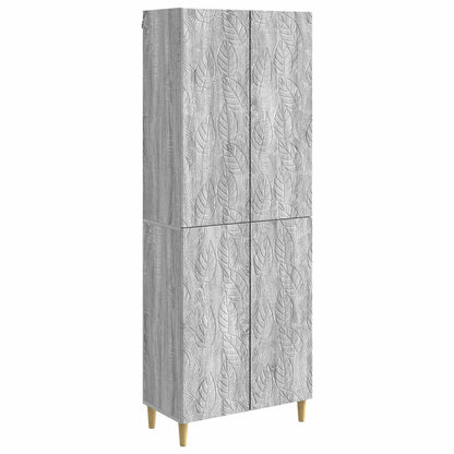 vidaXL Cabinet Set 2 pcs Grey Sonoma Engineered Wood