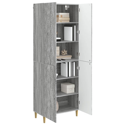 vidaXL Cabinet Set 2 pcs Grey Sonoma Engineered Wood