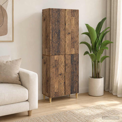 vidaXL Cabinet Set 2 pcs Old Wood Engineered Wood