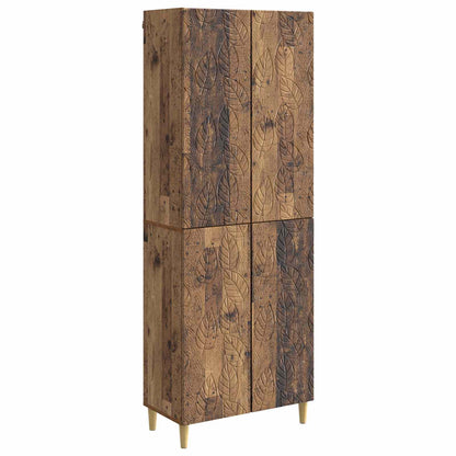 vidaXL Cabinet Set 2 pcs Old Wood Engineered Wood