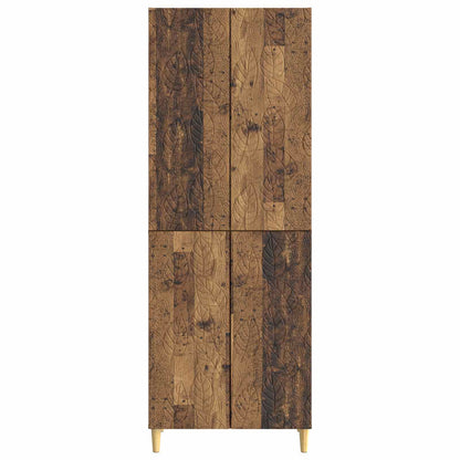 vidaXL Cabinet Set 2 pcs Old Wood Engineered Wood