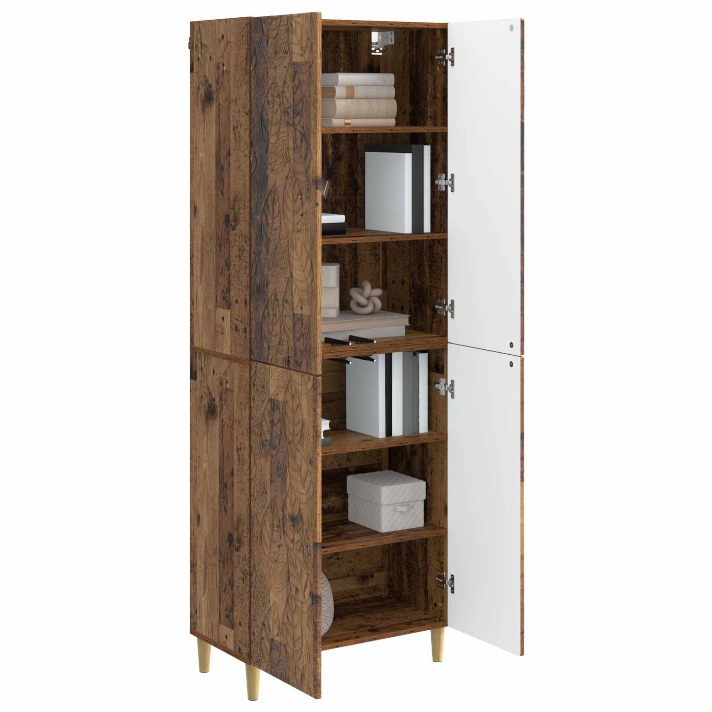 vidaXL Cabinet Set 2 pcs Old Wood Engineered Wood