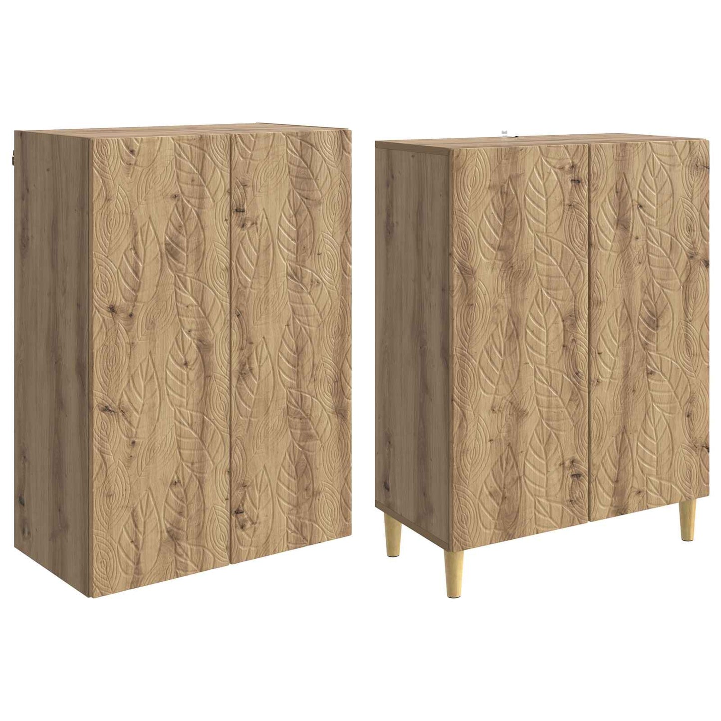 vidaXL Cabinet Set 2 pcs Artisan Oak Engineered Wood