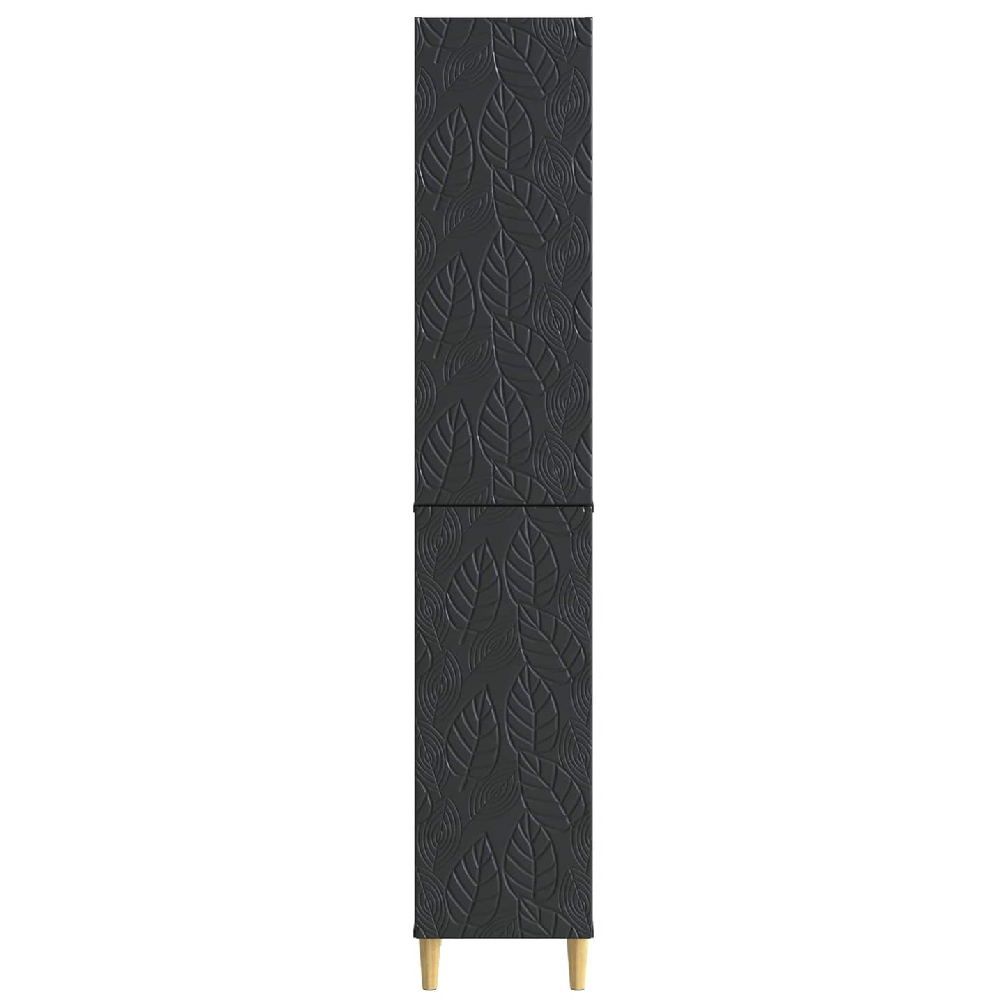 vidaXL Cabinet Set 2 pcs Black Engineered Wood