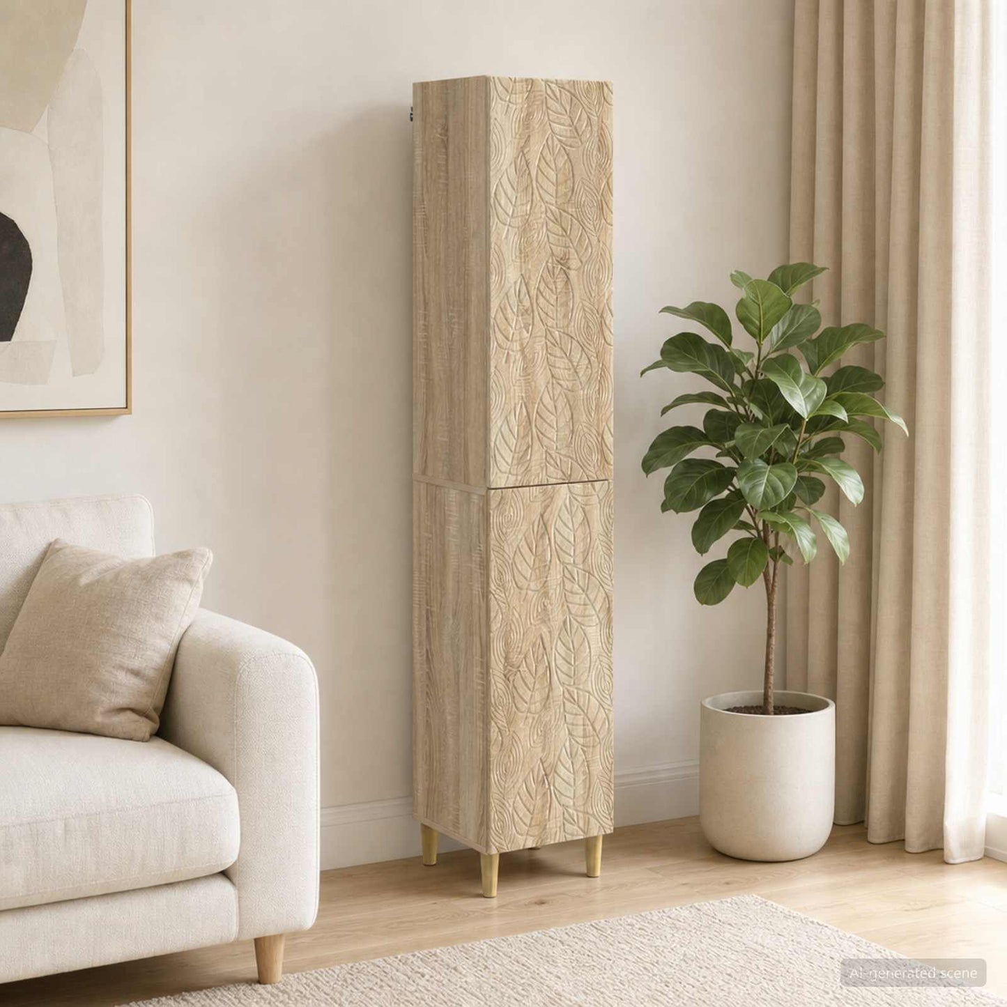vidaXL Cabinet Set 2 pcs Sonoma Oak Engineered Wood
