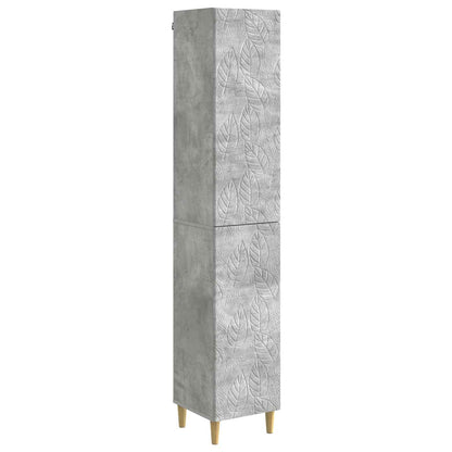 vidaXL Cabinet Set 2 pcs Concrete Grey Engineered Wood