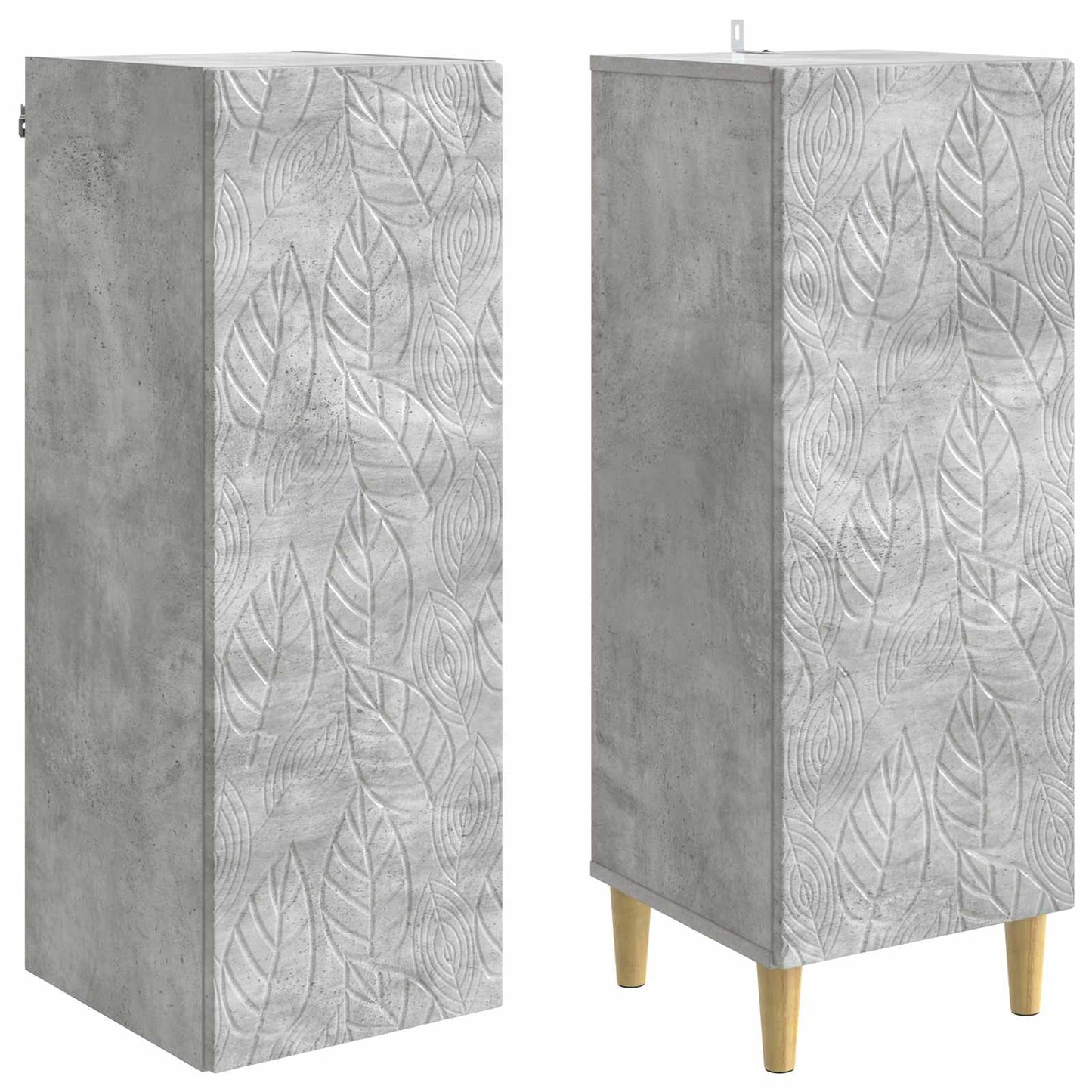 vidaXL Cabinet Set 2 pcs Concrete Grey Engineered Wood