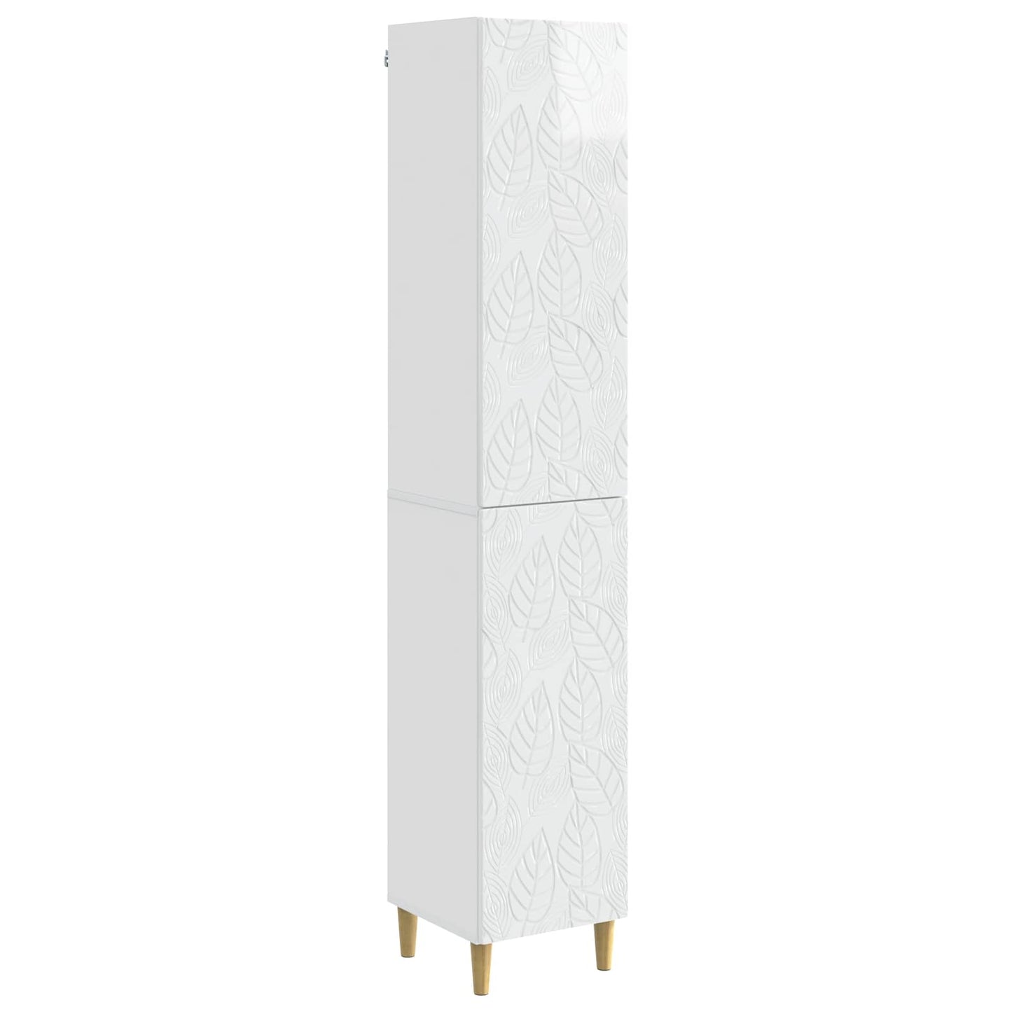 vidaXL Cabinet Set 2 pcs High Gloss White Engineered Wood