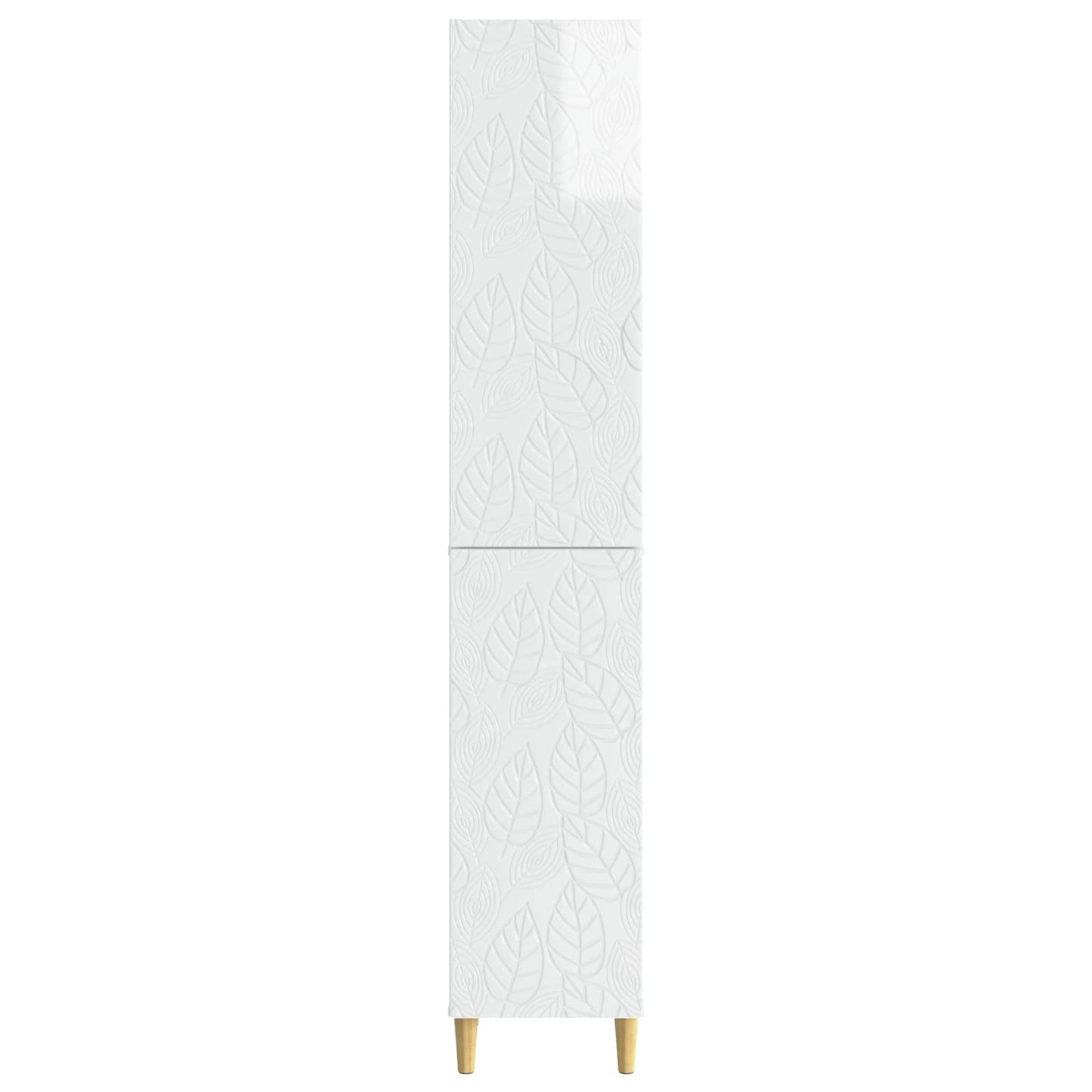 vidaXL Cabinet Set 2 pcs High Gloss White Engineered Wood