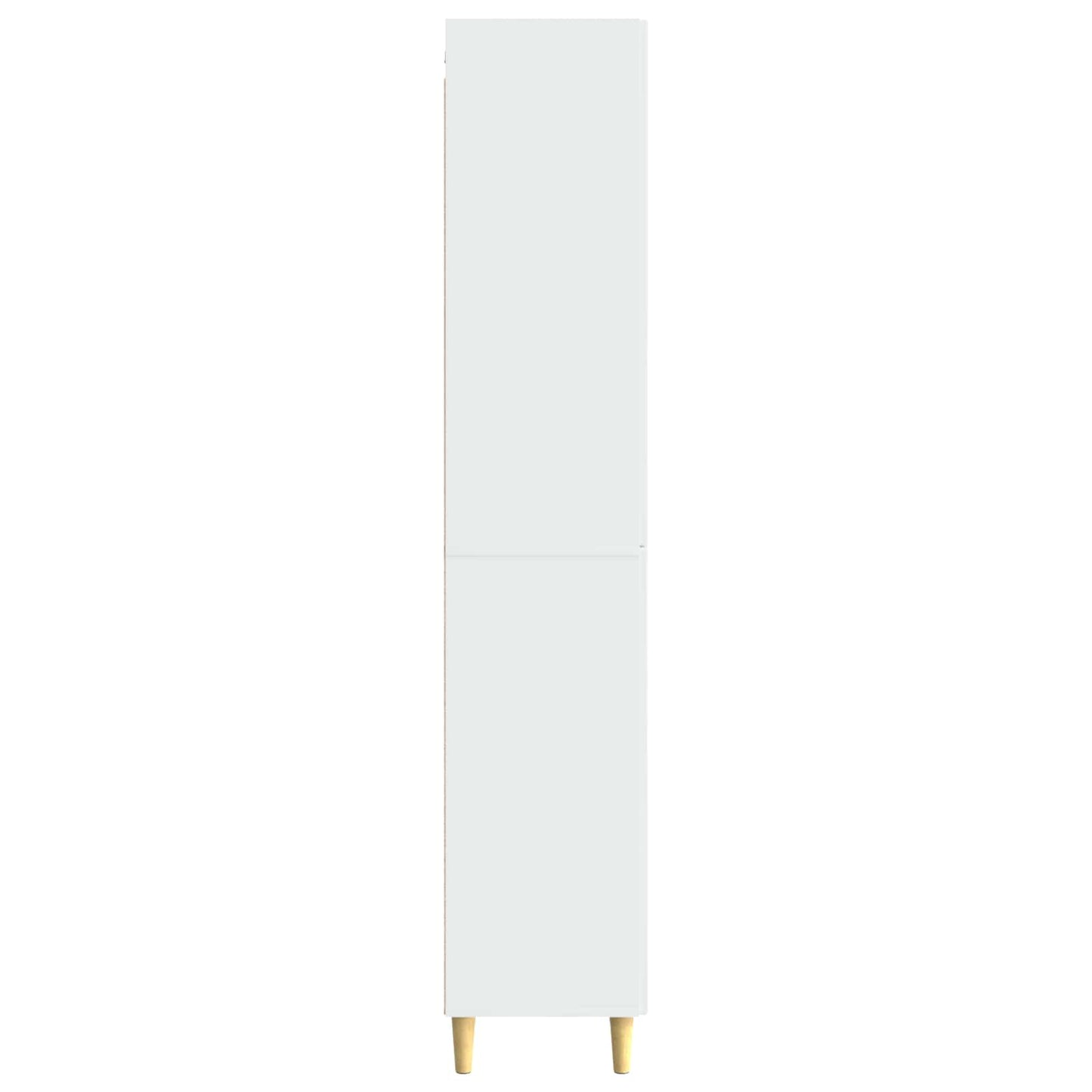 vidaXL Cabinet Set 2 pcs High Gloss White Engineered Wood