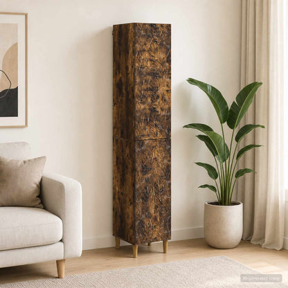 vidaXL Cabinet Set 2 pcs Smoked Oak Engineered Wood