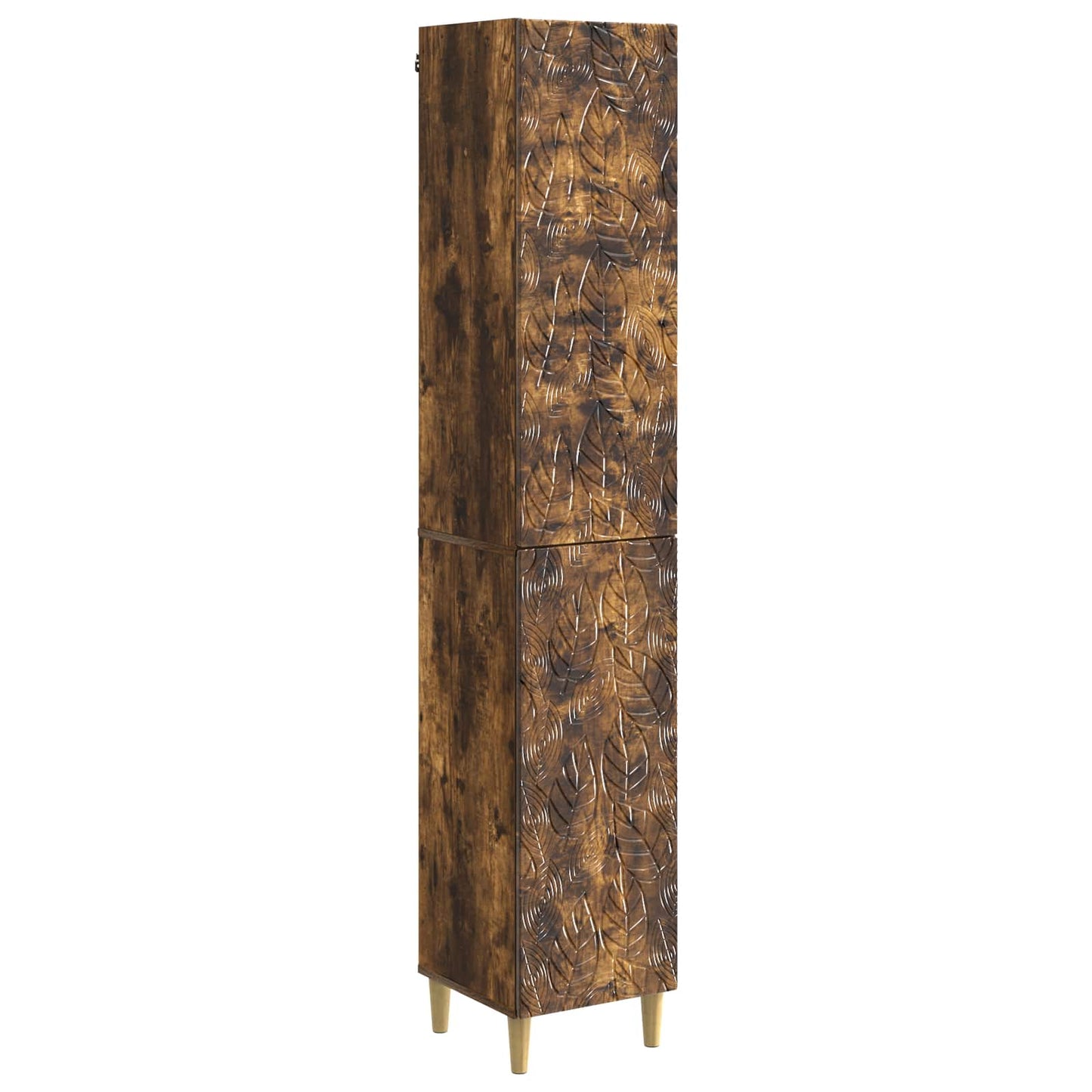 vidaXL Cabinet Set 2 pcs Smoked Oak Engineered Wood