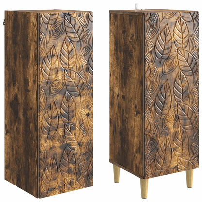 vidaXL Cabinet Set 2 pcs Smoked Oak Engineered Wood
