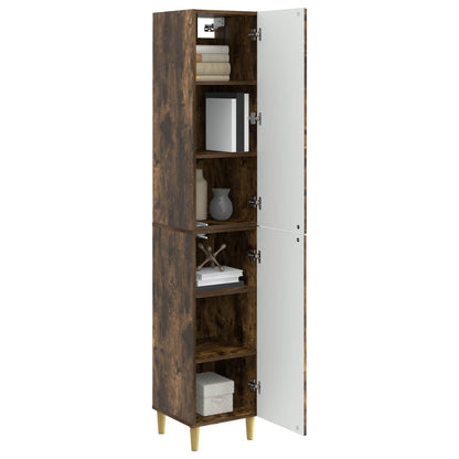 vidaXL Cabinet Set 2 pcs Smoked Oak Engineered Wood