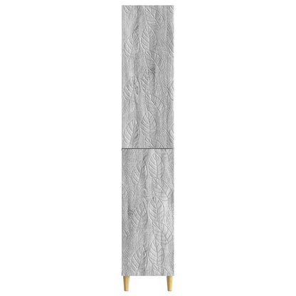 vidaXL Cabinet Set 2 pcs Grey Sonoma Engineered Wood