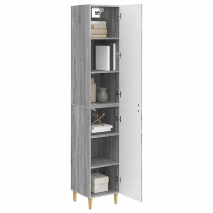 vidaXL Cabinet Set 2 pcs Grey Sonoma Engineered Wood
