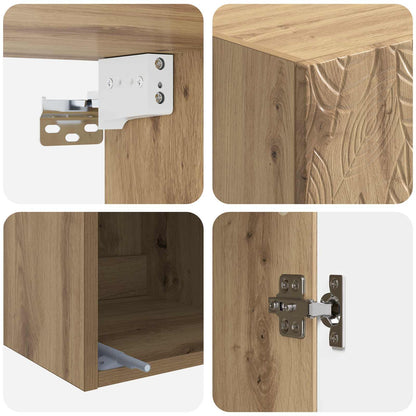 vidaXL Cabinet Set 2 pcs Artisan Oak Engineered Wood