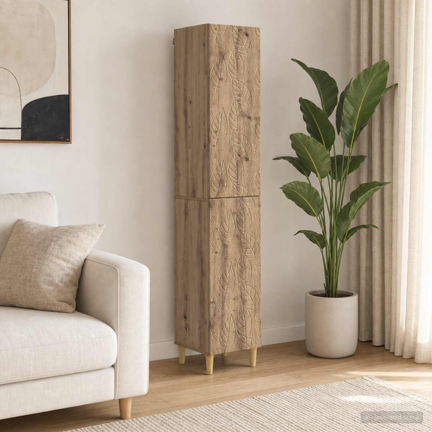 vidaXL Cabinet Set 2 pcs Artisan Oak Engineered Wood