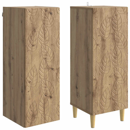 vidaXL Cabinet Set 2 pcs Artisan Oak Engineered Wood
