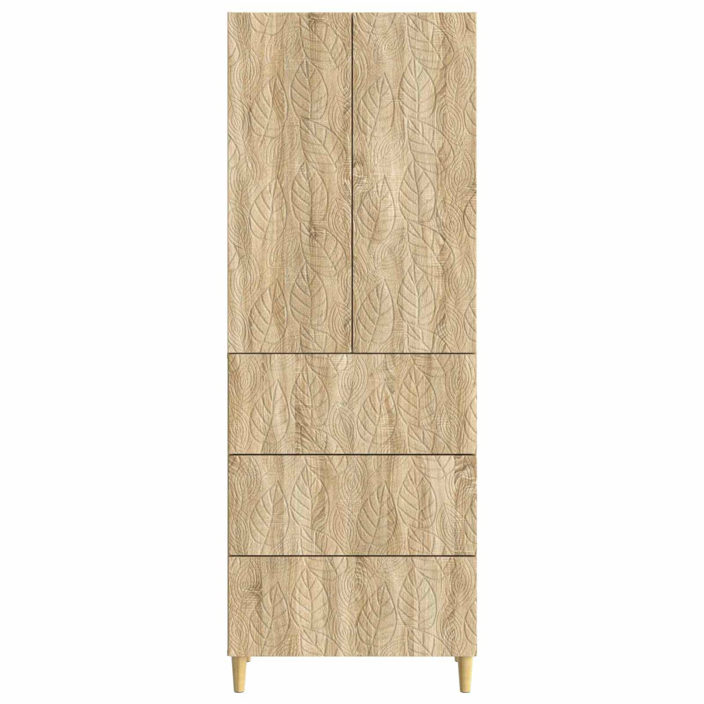 vidaXL Cabinet Set 2 pcs 66 x 34.5 x 90 cm Engineered Wood Sonoma Oak