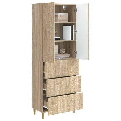 vidaXL Cabinet Set 2 pcs 66 x 34.5 x 90 cm Engineered Wood Sonoma Oak