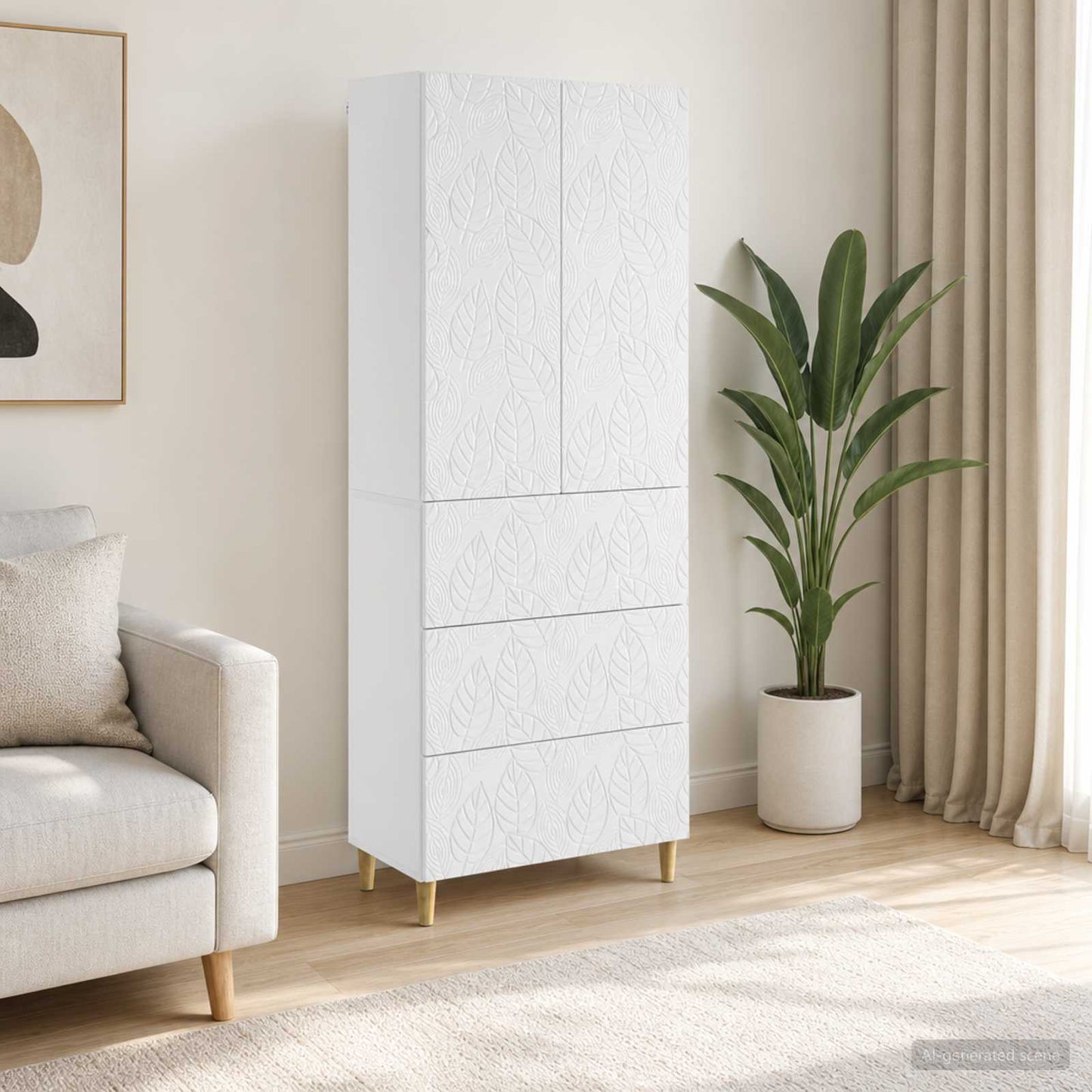 vidaXL Cabinet Set 2 pcs 66 x 34.5 x 90 cm Engineered Wood