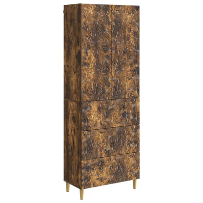 vidaXL Cabinet Set 2 pcs Smoked Oak 66 x 34.5 x 90 cm Engineered Wood