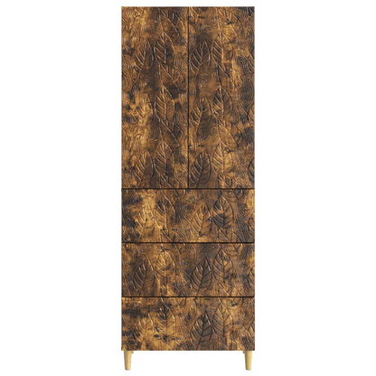 vidaXL Cabinet Set 2 pcs Smoked Oak 66 x 34.5 x 90 cm Engineered Wood