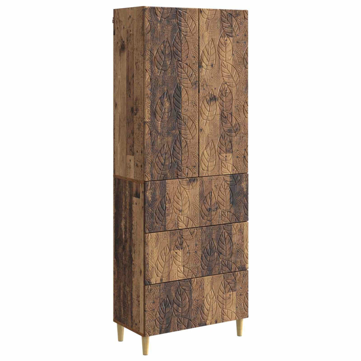 vidaXL Cabinet Set 2 pcs 66 x 34.5 x 90 cm Engineered Wood Old Wood