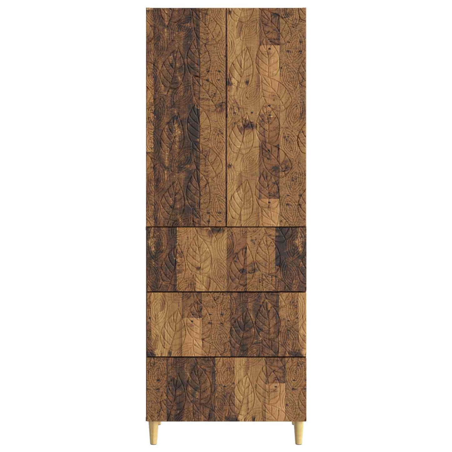 vidaXL Cabinet Set 2 pcs 66 x 34.5 x 90 cm Engineered Wood Old Wood