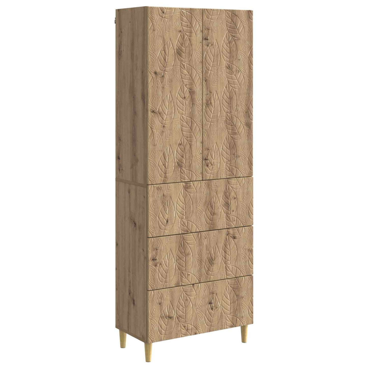 vidaXL Cabinet Set 2 pcs Artisan Oak 66 x 34.5 x 90 cm Engineered Wood