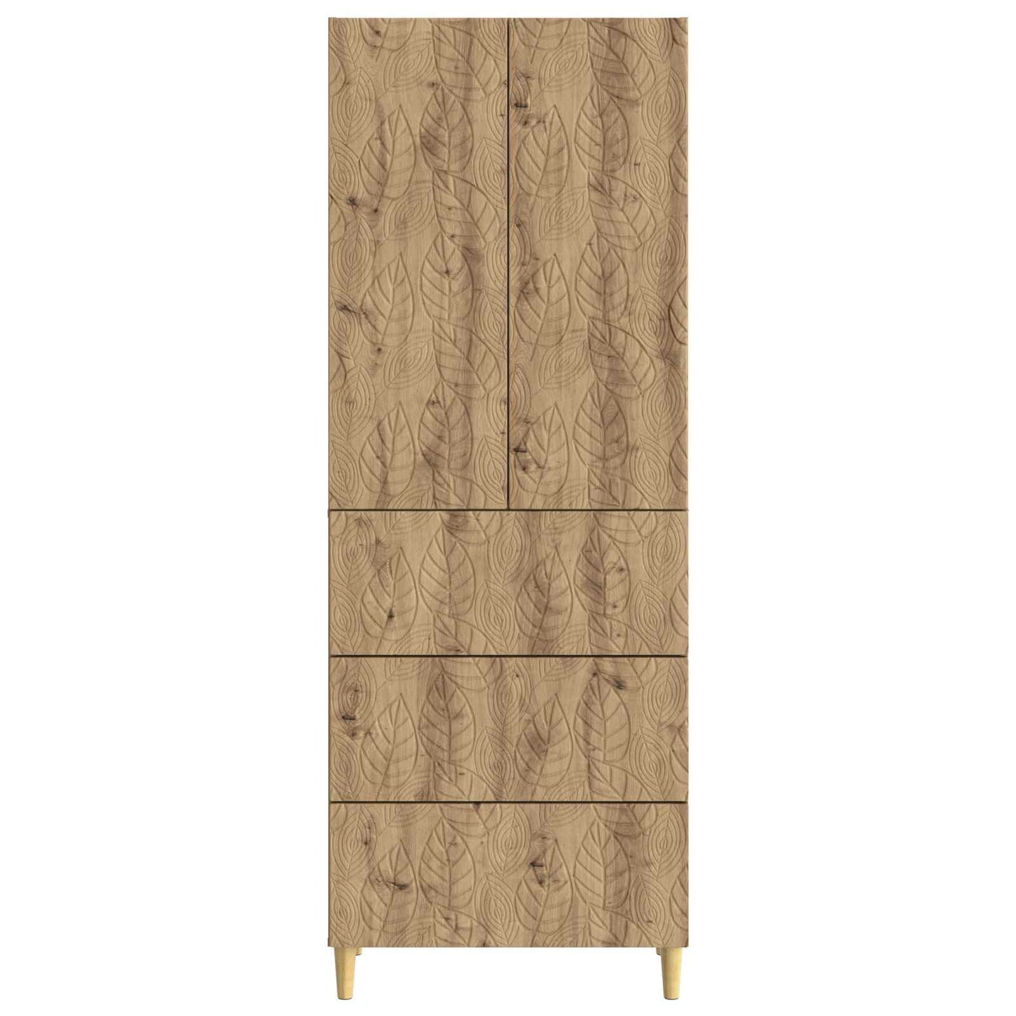vidaXL Cabinet Set 2 pcs Artisan Oak 66 x 34.5 x 90 cm Engineered Wood