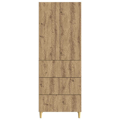 vidaXL Cabinet Set 2 pcs Artisan Oak 66 x 34.5 x 90 cm Engineered Wood