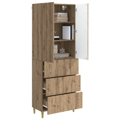 vidaXL Cabinet Set 2 pcs Artisan Oak 66 x 34.5 x 90 cm Engineered Wood