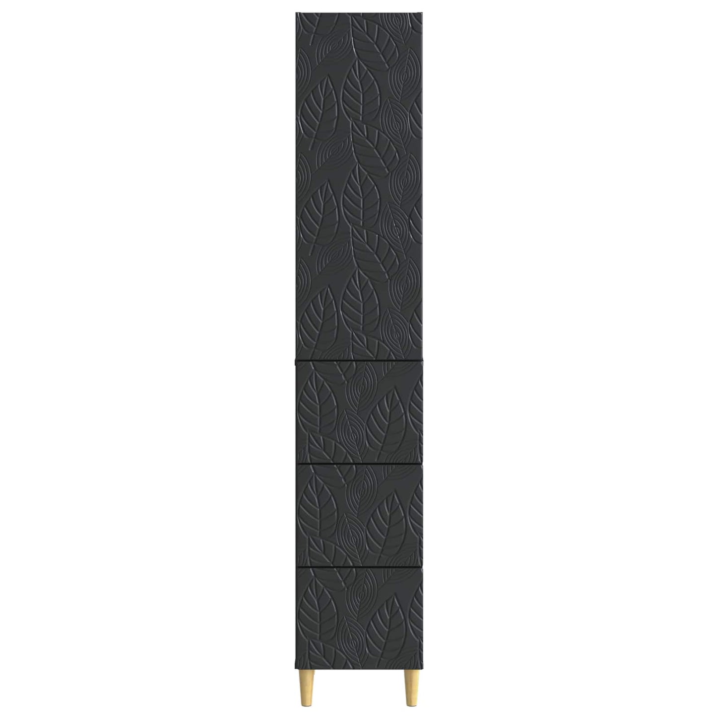 vidaXL Cabinet Set 2 pcs 33 x 34.5 x 90 cm Engineered Wood Black