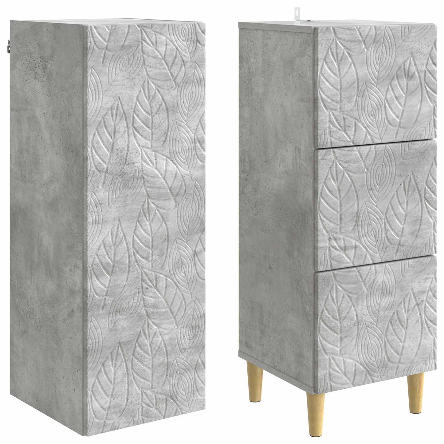 vidaXL Cabinet Set 2 pcs 33 x 34.5 x 90 cm Engineered Wood