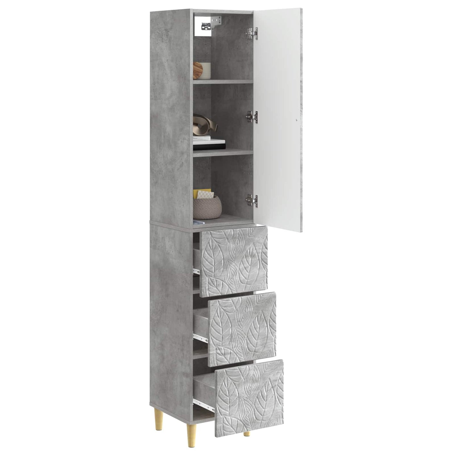 vidaXL Cabinet Set 2 pcs 33 x 34.5 x 90 cm Engineered Wood