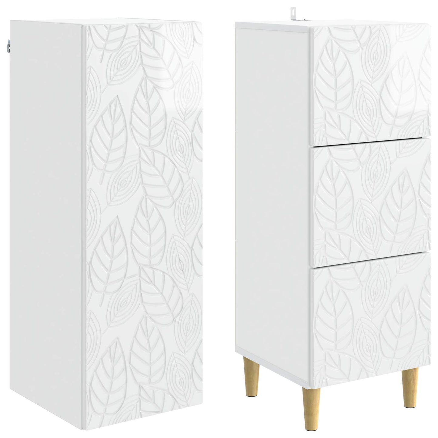 vidaXL Cabinet Set 2 pcs 33 x 34.5 x 90 cm Engineered Wood