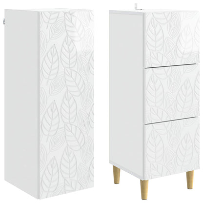 vidaXL Cabinet Set 2 pcs 33 x 34.5 x 90 cm Engineered Wood
