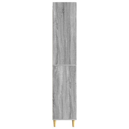 vidaXL Cabinet Set 2 pcs 33 x 34.5 x 90 cm Engineered Wood Grey Sonoma