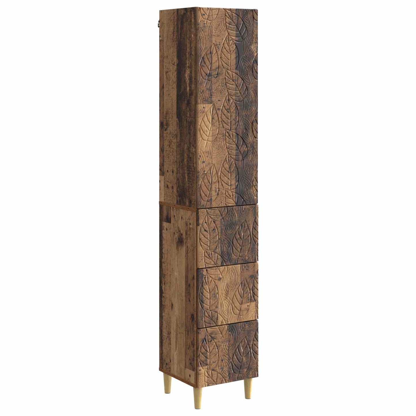 vidaXL Cabinet Set 2 pcs 33 x 34.5 x 90 cm Engineered Wood Old Wood