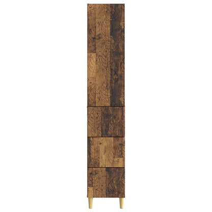 vidaXL Cabinet Set 2 pcs 33 x 34.5 x 90 cm Engineered Wood Old Wood
