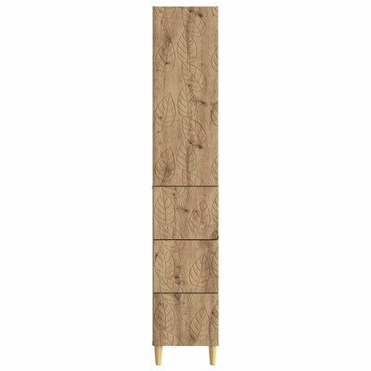 vidaXL Cabinet Set 2 pcs Artisan Oak 33 x 34.5 x 90 cm Engineered Wood