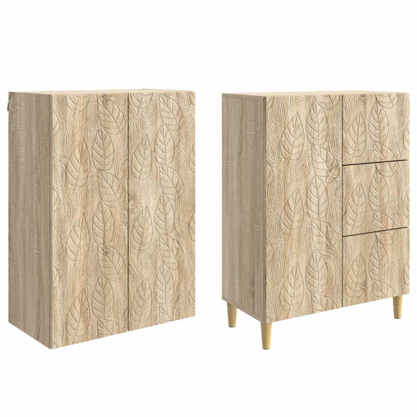 vidaXL 2 pcs Sonoma Oak