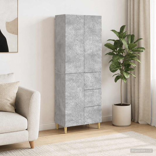 vidaXL 2 pcs Concrete Grey
