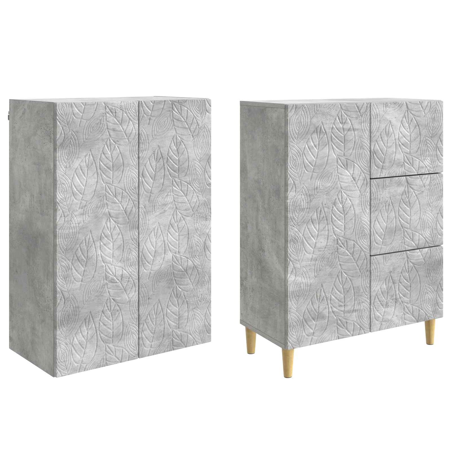 vidaXL 2 pcs Concrete Grey