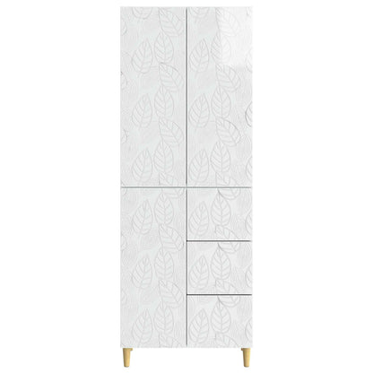 vidaXL 2 pcs High Gloss White