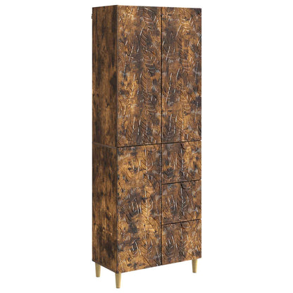 vidaXL 2 pcs Smoked Oak